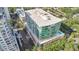 Stunning aerial view showcases the condo's modern architecture and surroundings at 101 S Eola Dr # 812, Orlando, FL 32801