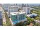 Stunning aerial view of the condo community with a refreshing pool at 101 S Eola Dr # 812, Orlando, FL 32801