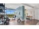 Inviting living space with modern furnishings, expansive windows, and hardwood floors, providing lots of natural light at 101 S Eola Dr # 812, Orlando, FL 32801