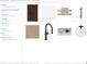 Kitchen designer selections showcase Mid Continent cabinets, Silestone countertop, and Shaw Home flooring at 1059 Gloryland Ct, Sanford, FL 32771