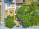 An aerial view of the property showcasing the landscaping and neighborhood at 1298 Scottsdale Dr, Ormond Beach, FL 32174