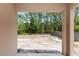 Backyard shows undeveloped lot and green trees in the distance at 2065 East Pkwy, Deland, FL 32724