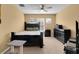 Bedroom with a ceiling fan, carpet, and dark wood furniture at 2288 Leland Ln, Casselberry, FL 32707