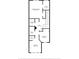 Upstairs floor plan with bedrooms, laundry room and primary bath at 2288 Leland Ln, Casselberry, FL 32707