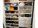 Organized closet featuring shelving, drawers, and ample storage for clothes and accessories at 239 Se 66Th Ct, Ocala, FL 34472
