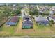 Aerial view of homes with screened-in pools and lush landscaping at 2803 Boating Blvd, Kissimmee, FL 34746