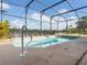 Relaxing screened pool with a sleek metal frame and clear water, perfect for enjoying sunny days at 2803 Boating Blvd, Kissimmee, FL 34746