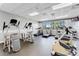 Well-equipped gym with treadmills, ellipticals, and stationary bikes facing bright windows at 3780 Ventura Cove Dr, Orlando, FL 32822