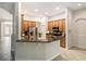 Open kitchen with stainless steel appliances, granite countertops, and an island at 453 Kays Landing Dr, Sanford, FL 32771
