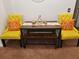 Cozy dining area with seating for four people and fall decor at 510 Rum Run # 33 510, Davenport, FL 33837
