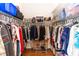 Organized walk-in closet with ample storage space for clothes and accessories at 603 Yorkshire Dr, Oviedo, FL 32765