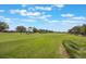 Scenic view of a lush green golf course under a clear blue sky at 10533 Belfry Cir, Orlando, FL 32832