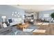 Spacious living room with open floor plan, seamlessly connecting to the kitchen and dining areas at 13216 Pergola Ave, Orlando, FL 32832