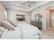 Spacious main bedroom featuring a tray ceiling and neutral decor at 1757 Standing Rock Cir, Oakland, FL 34787