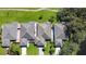 Aerial view of the home's roof and surrounding landscaping at 21 Abbey Ct, Haines City, FL 33844
