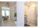 Bright bathroom featuring a shower-tub combination and stylish vanity at 2126 Ridge Pointe Ln, Clermont, FL 34715