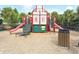 Explore this colorful castle-themed playground featuring slides and a lookout tower at 2605 Daulby St, Kissimmee, FL 34747
