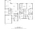 Floorplans for the two floors of the home including the kitchen, living spaces, bedrooms and bathrooms at 3294 Hanging Tide St, Winter Garden, FL 34787