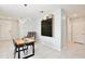 Bright dining area features contemporary decor, stylish lighting, and a view of adjacent rooms at 3945 Angola Ln, Sanford, FL 32771