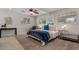 Bright main bedroom with ceiling fan, carpet and natural light at 417 Carvell Dr, Winter Park, FL 32792