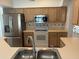 Kitchen with stainless steel appliances, and bright cabinets at 508 Royal Tree Ln, Oviedo, FL 32765