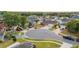 Aerial view of homes in a quiet neighborhood in a cul-de-sac at 5113 Sage Way, Kissimmee, FL 34758