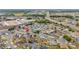 Aerial view of a residential neighborhood with single Gathering homes near a highway at 5113 Sage Way, Kissimmee, FL 34758