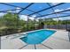 Relaxing screened-in pool and spa offer an ideal space for outdoor enjoyment at 7017 Bridle Path, St Cloud, FL 34771