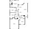Detailed floor plan showcasing layout with dimensions for bedrooms, kitchen, living spaces, and garage at 1175 Seasons Blvd, Kissimmee, FL 34746