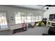 View of the backyard pool from the living room at 1329 Se 36Th Ave, Ocala, FL 34471