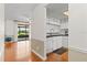 Efficient kitchen showcases white cabinets and black countertops at 3928 Villas Green Cir, Longwood, FL 32779