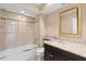 Bathroom with tub, granite counters, and tile floor at 652 Lake Villas Dr # D, Altamonte Springs, FL 32701