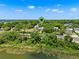 Beautiful aerial view of a lakeside community with lush greenery; location marked with a pin at 996 Fairview Ave, Mount Dora, FL 32757