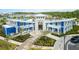 Aerial view of the Pillar Pavilion, complete with benches, seating areas and adjacent parking at 11607 Sunsail Ave, Orlando, FL 32832