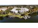 Waterfront townhomes with community boat dock and boat slips at 1764 Mondrian Cir, Winter Park, FL 32789