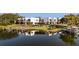 Waterfront residences featuring modern design, a gazebo, and private boat docks at 1764 Mondrian Cir, Winter Park, FL 32789