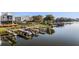 Beautiful waterfront property with boat docks providing convenient access to the open water for boating and recreation at 1764 Mondrian Cir, Winter Park, FL 32789