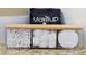Bathroom decor including makeup supplies, cotton balls, q-tips, cotton rounds, and a makeup towel at 2624 Daulby St, Kissimmee, FL 34747
