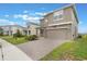 Charming two-story home featuring a two-car garage, neutral stucco exterior, and a neatly paved driveway at 2932 Muller Oak Loop, Ocoee, FL 34761