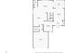 First floor plan illustrating layout of kitchen, living room, garage, and entry at 4448 Riverton Dr, Orlando, FL 32817