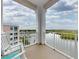 Balcony with a water view overlooking the marina at 5 Riverwalk Dr # 601, New Smyrna Beach, FL 32169