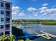 Water view overlooking the marina from the condo building at 5 Riverwalk Dr # 601, New Smyrna Beach, FL 32169