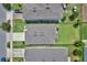 Aerial view showcases neatly maintained backyards, fences and the overall neighborhood layout at 5164 Chickadee St, St Cloud, FL 34771