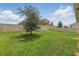 Fenced backyard featuring a large grassy area and mature tree at 5427 Orange Orchard Dr, Winter Garden, FL 34787