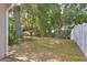 Large backyard with mature trees and plenty of green space at 618 Meadow Park Dr, Minneola, FL 34715