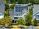 Exterior of a home with solar panels and lush landscaping showcasing energy efficiency and curb appeal at 7873 Dausset St, Orlando, FL 32827