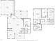 Detailed first floor plan showcasing the layout of the living spaces, including kitchen, living room, and bedrooms at 101 W Oakland Ave, Oakland, FL 34760