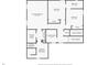 Detailed second floor plan showcasing the layout of the bedrooms and bathrooms, including closets and stairs at 101 W Oakland Ave, Oakland, FL 34760