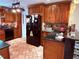 Modern kitchen showcasing dark appliances, granite countertops, and abundant cabinet space at 10125 Matchlock Dr, Orlando, FL 32821