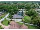 An aerial view of a charming home featuring a pool, backyard patio, and mature landscaping at 103 Greenleaf Ln, Altamonte Springs, FL 32714
